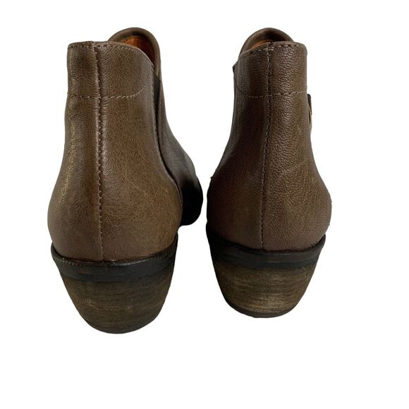 KANNA Booties Ankle Boots Brown Leather Zip Womens SIze 6.5 / 37 Made in Spain - Picture 4 of 7